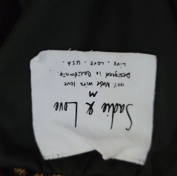 Sadie and Love cheeta print midi skirt, size medium - Picture 5 of 5